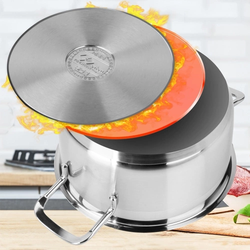 Garnek stalowy z pokrywką ANETT 18 cm, 2,3 l