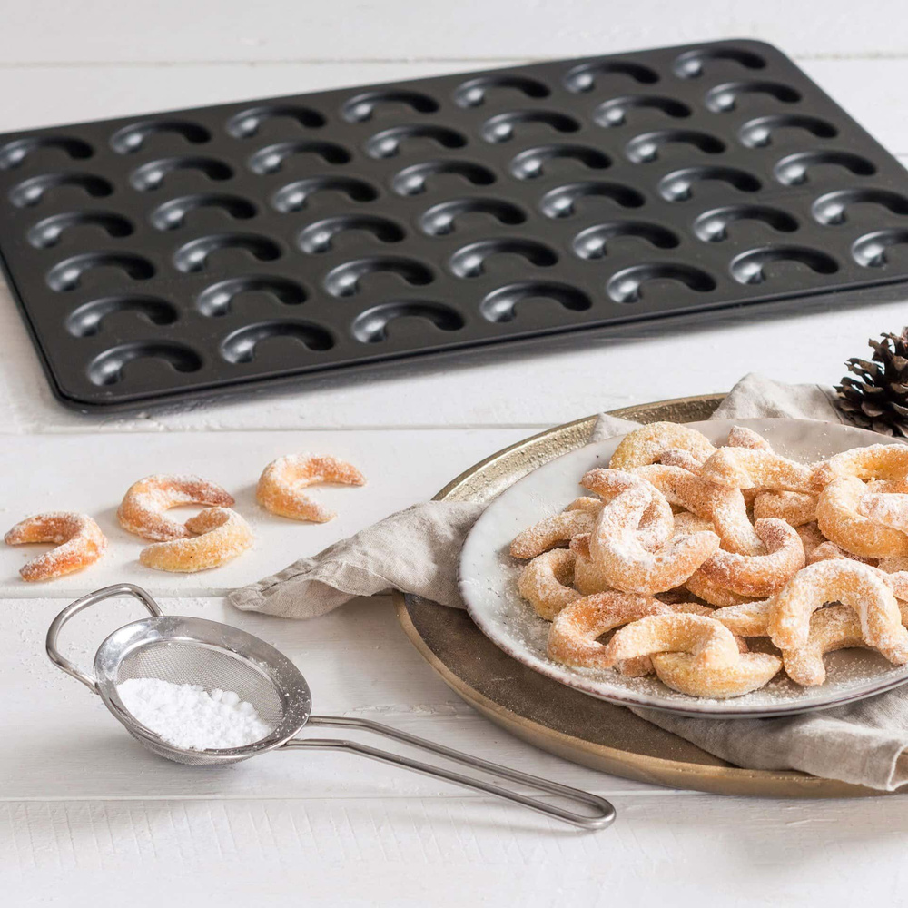 Forma do pieczenia Vanillekipferl, 42 sztuki Zenker