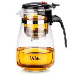 Dzbanek szklany z zaparzaczem spustowym do herbaty 960 ml