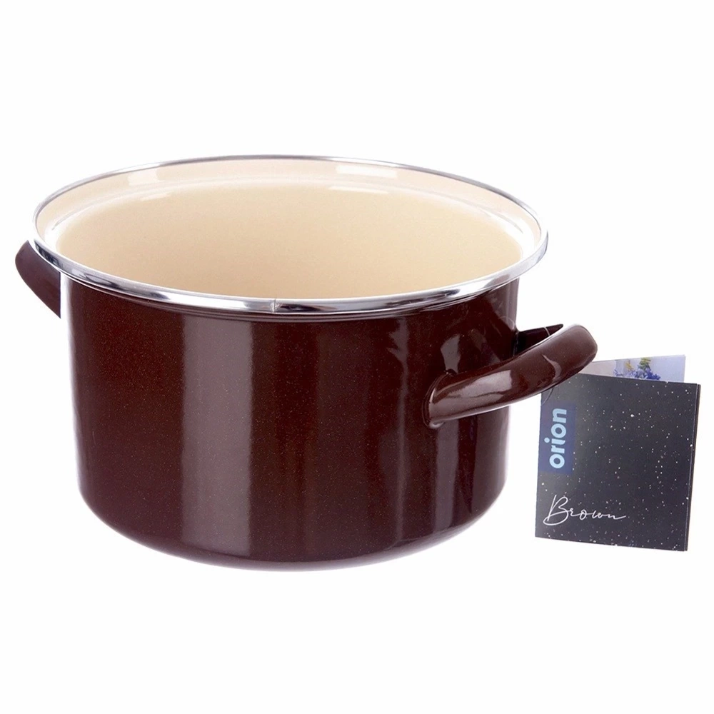 Garnek emaliowany BROWN 20 cm, 3 l