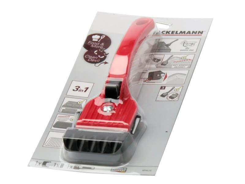 Skrobak do czyszczenia grilla, płyt, form do pieczenia 3 w 1 FACKELMANN 60146