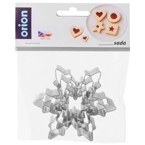 Wykrawacze do ciastek stalowe płatki śniegu 4 szt.