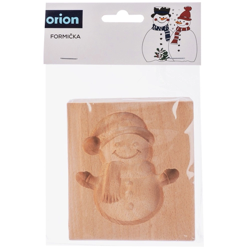 Foremka do ciastek drewniana bałwan 11x9,5 cm