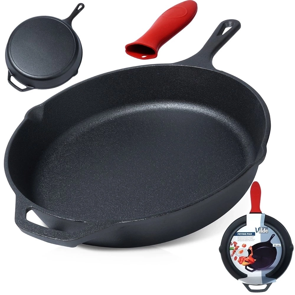 Patelnia żeliwna z silikonową nakładką CAST LINE 30 cm