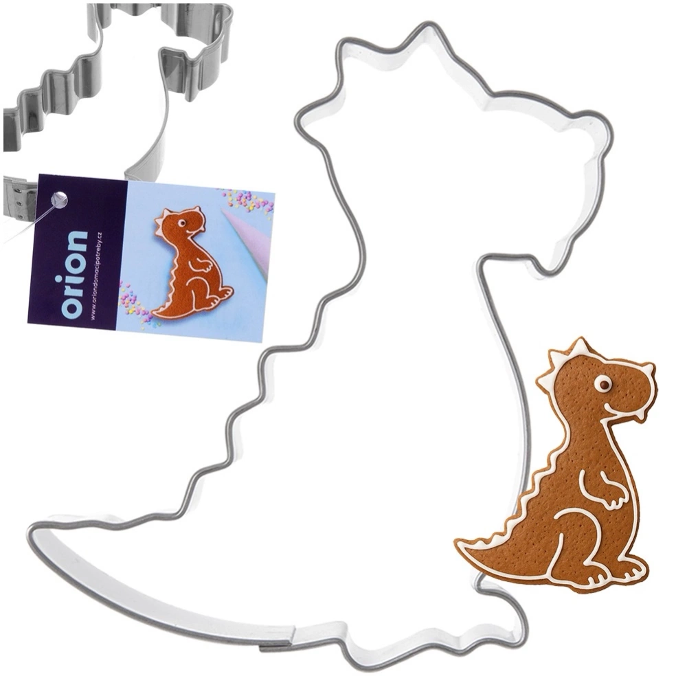 Wykrawacz do ciastek stalowy dinozaur 6,5 cm