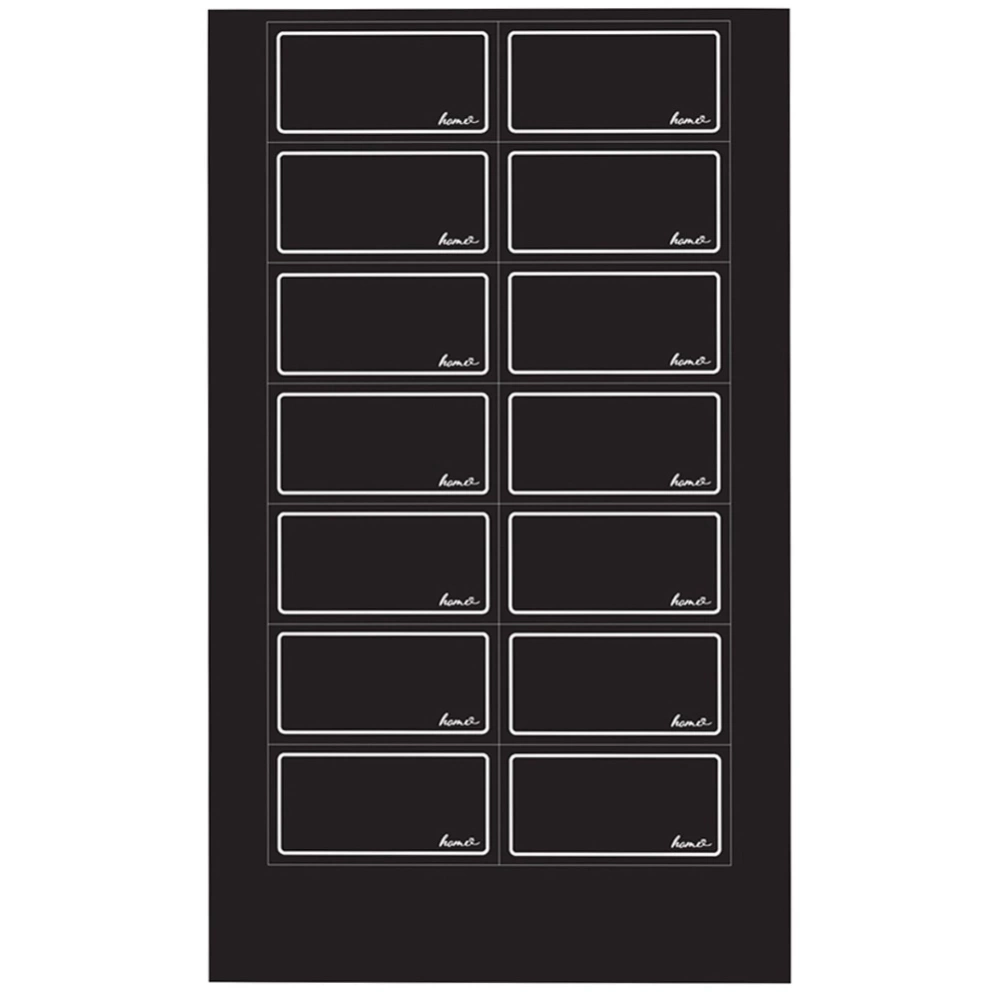 Etykiety samoprzylepne na słoiki czarne 28 szt.