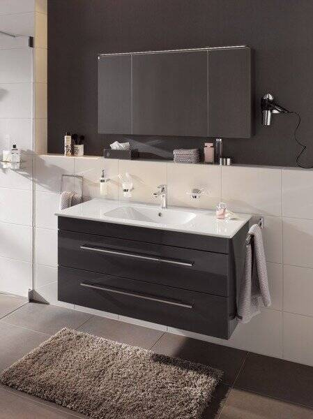 Umywalka ceramiczna 121 x 51 cm z blatem K5 LANZET