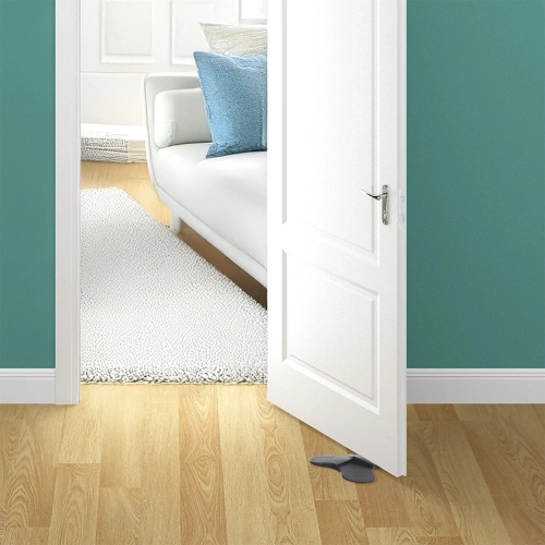 Stoper do drzwi szary 12x12x1,8 cm