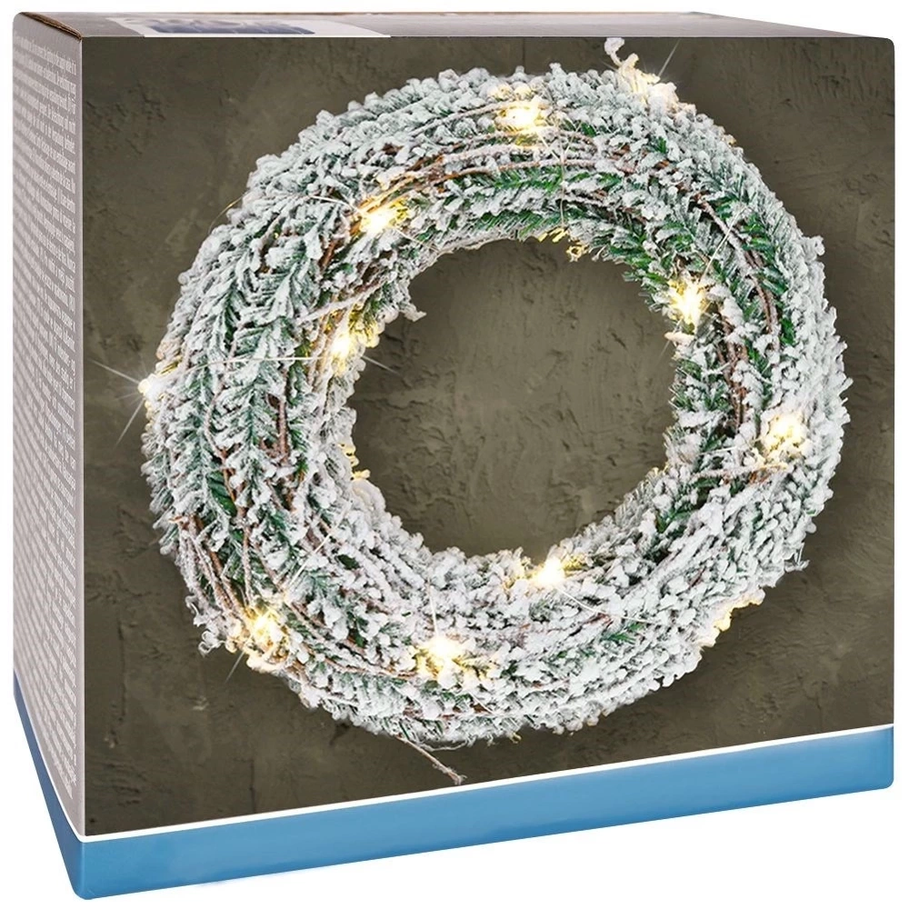 Stroik świąteczny świecący 30 LED 40 cm