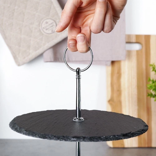 Patera kamienna 2-piętrowa 23 cm