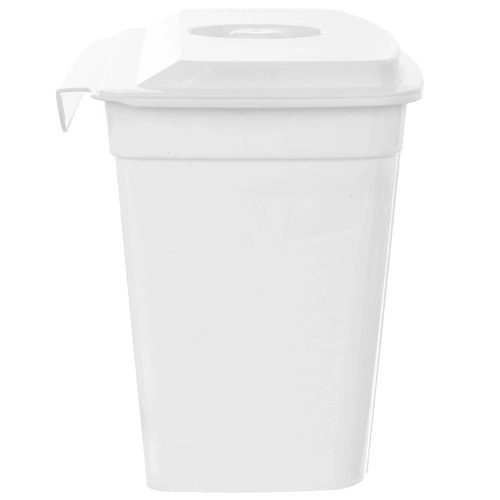 Kosz na obierki na drzwi z pokrywką biały 4 l