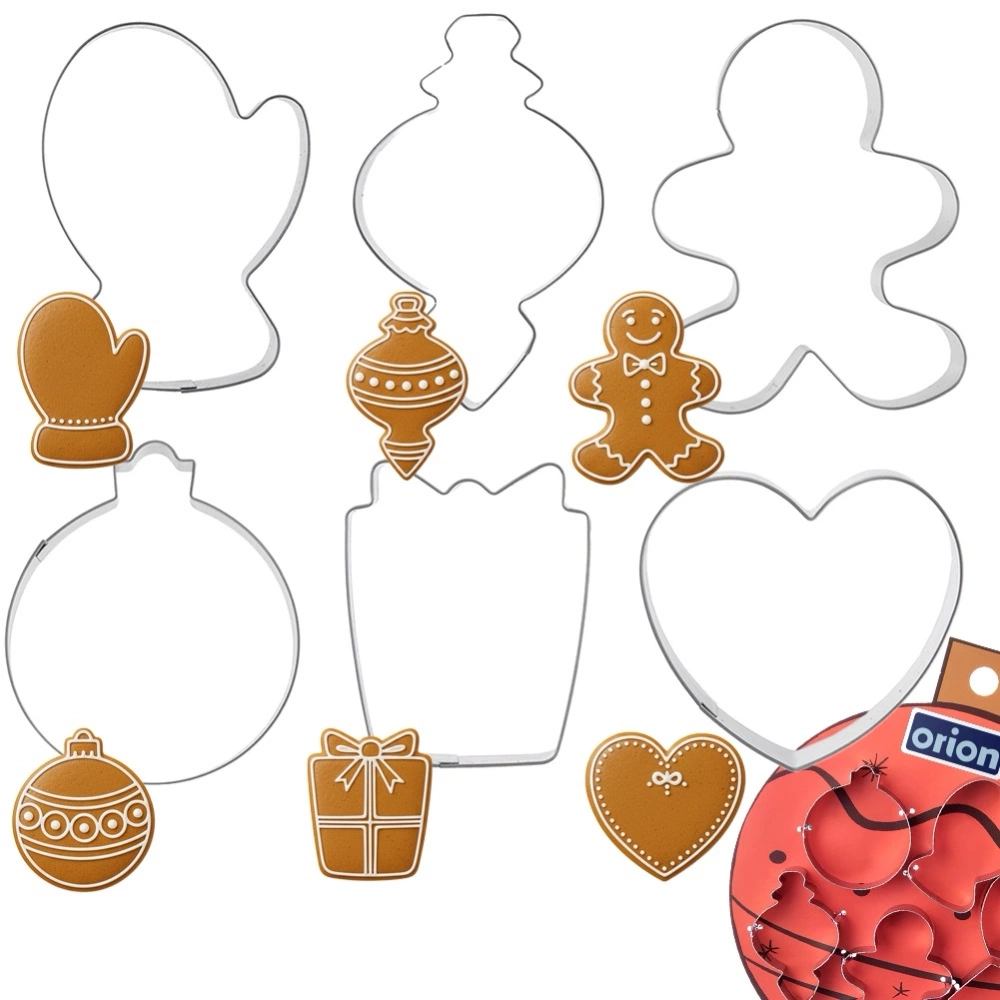 Wykrawacze do ciastek stalowe 6 szt.