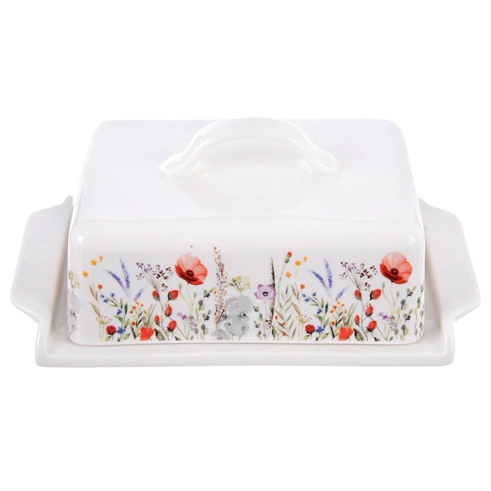 Maselniczka porcelanowa biała MAKI