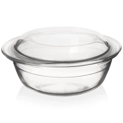 Naczynie żaroodporne szklane z pokrywką 27x23x11,5 cm, 2,2 l