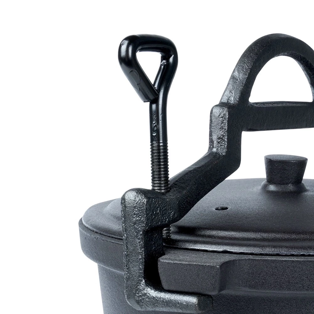 Kociołek żeliwny na nóżkach z pokrywką CAST LINE 10 l