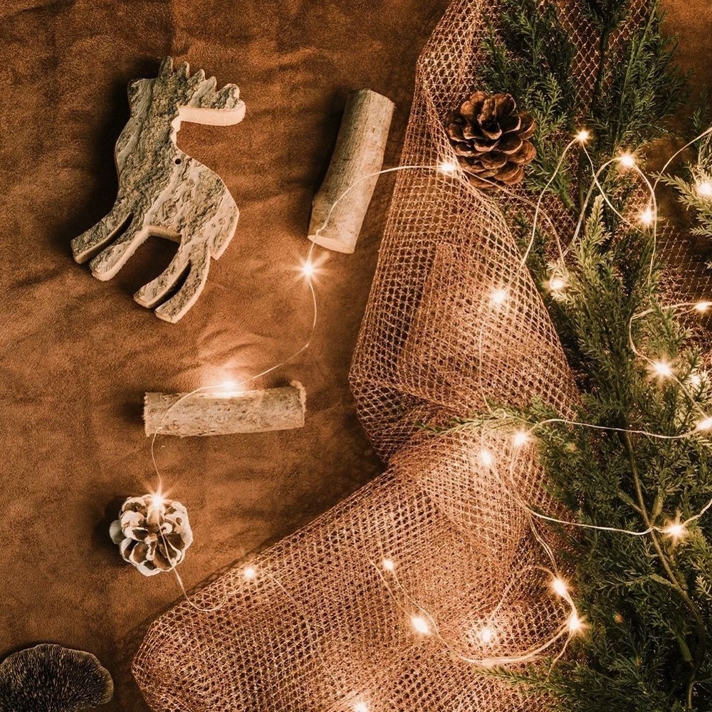 Lampki świąteczne druciki 40 LED 195 cm