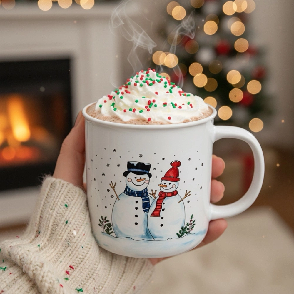 Kubek ceramiczny bałwan 470 ml