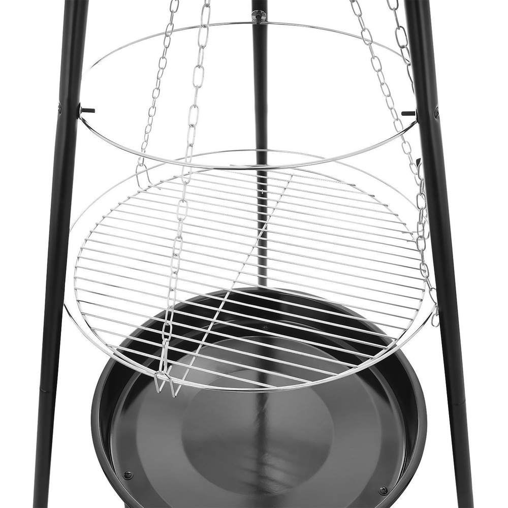Palenisko trójnóg duży grill ogniskowy ogrodowy wiszący 2w1