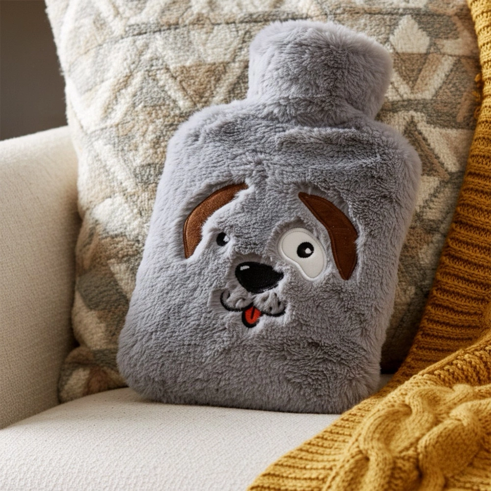 Termofor w pokrowcu szary pies 1,8 l