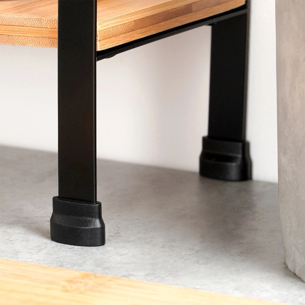 Półka kuchenna bambusowa narożna 2-poziomowa 29,5x29,5x33,5 cm