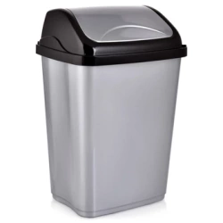 Kosz na śmieci plastikowy szary 26 l
