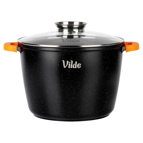 Garnek granitowy ze szklaną pokrywką TERRUNA AROMA 28 cm, 9,7 l