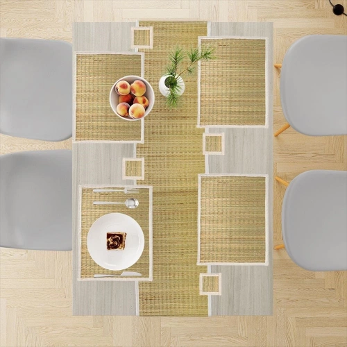 Podkładki na stół trawa zwijane 9 el.