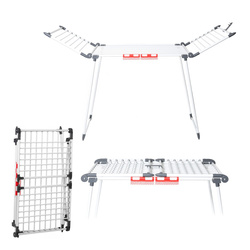 Stojąca suszarka na pranie odzież bieliznę składana balkonowa mocna duża XL