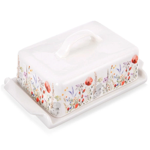 Maselniczka porcelanowa biała MAKI