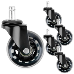 Kółka do fotela IKEA kauczukowe 6,3 cm / 10 mm 5 szt.