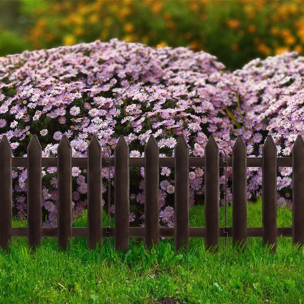 Płotek ogrodowy brązowy 30x30 cm 10 szt.