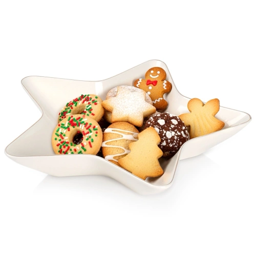 Półmisek porcelanowy gwiazda 30x30x5 cm