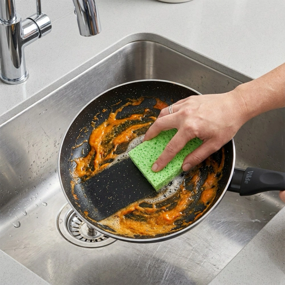 Patelnia granitowa BLACK LINE 32 cm