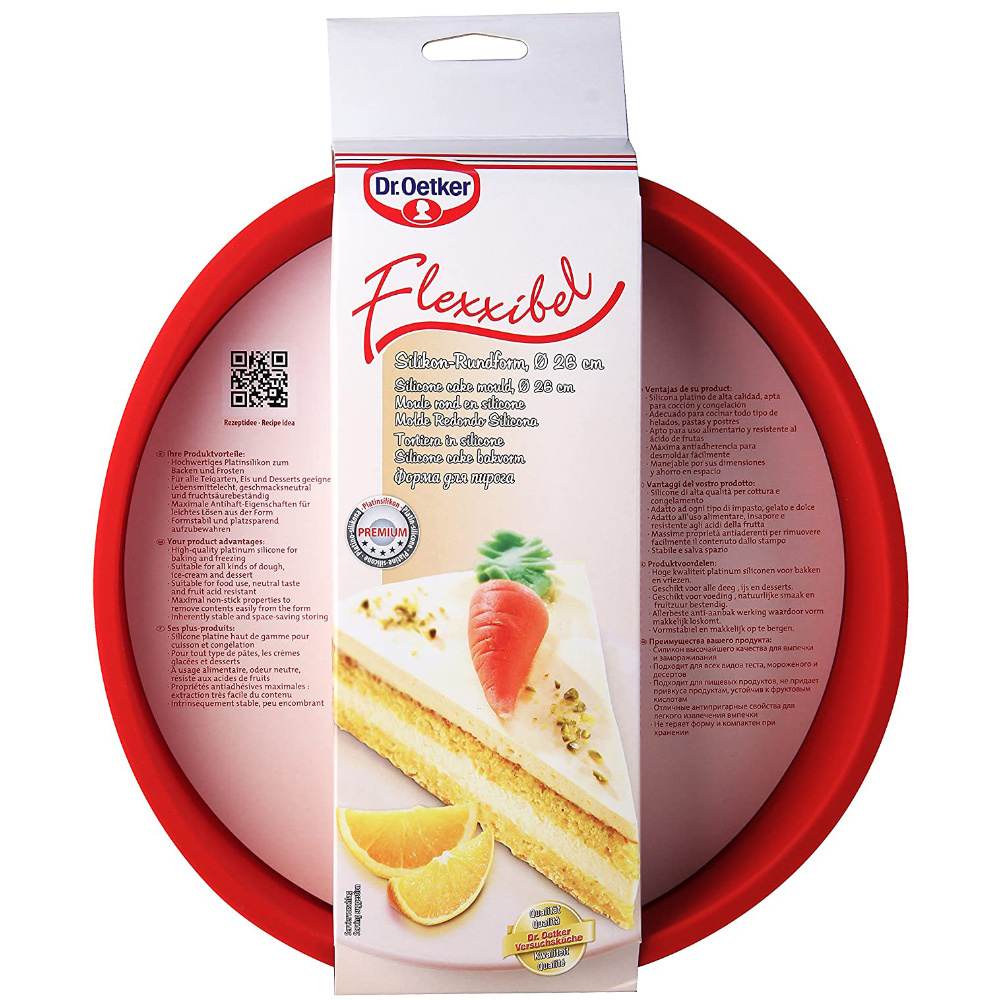 Forma silikonowa okragła do pieczenia ciasta Dr.Oetker ciast