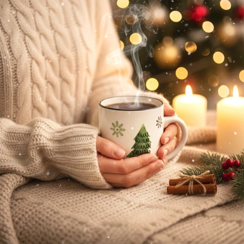 Kubek ceramiczny choinka 350 ml