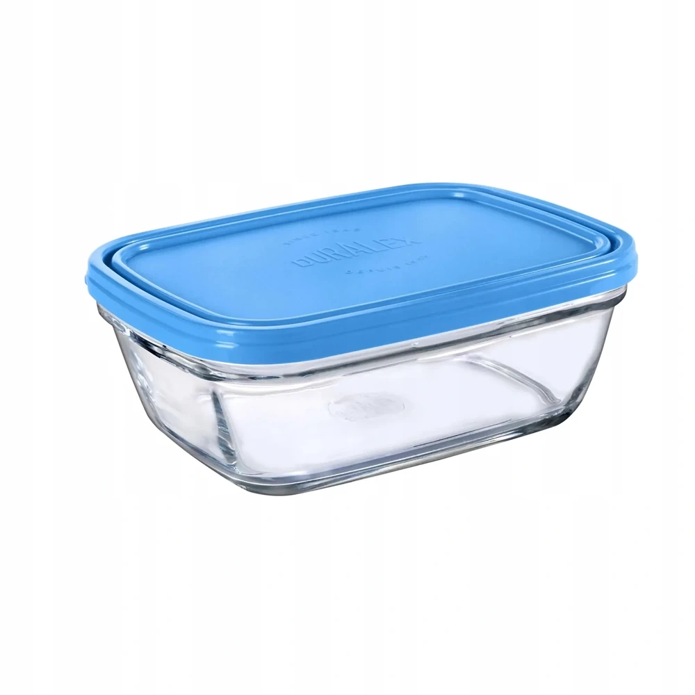 Zestaw Pojemników Szklanych 3 szt. 0,39L 1,1L 1,65L z Pokrywkami Duralex