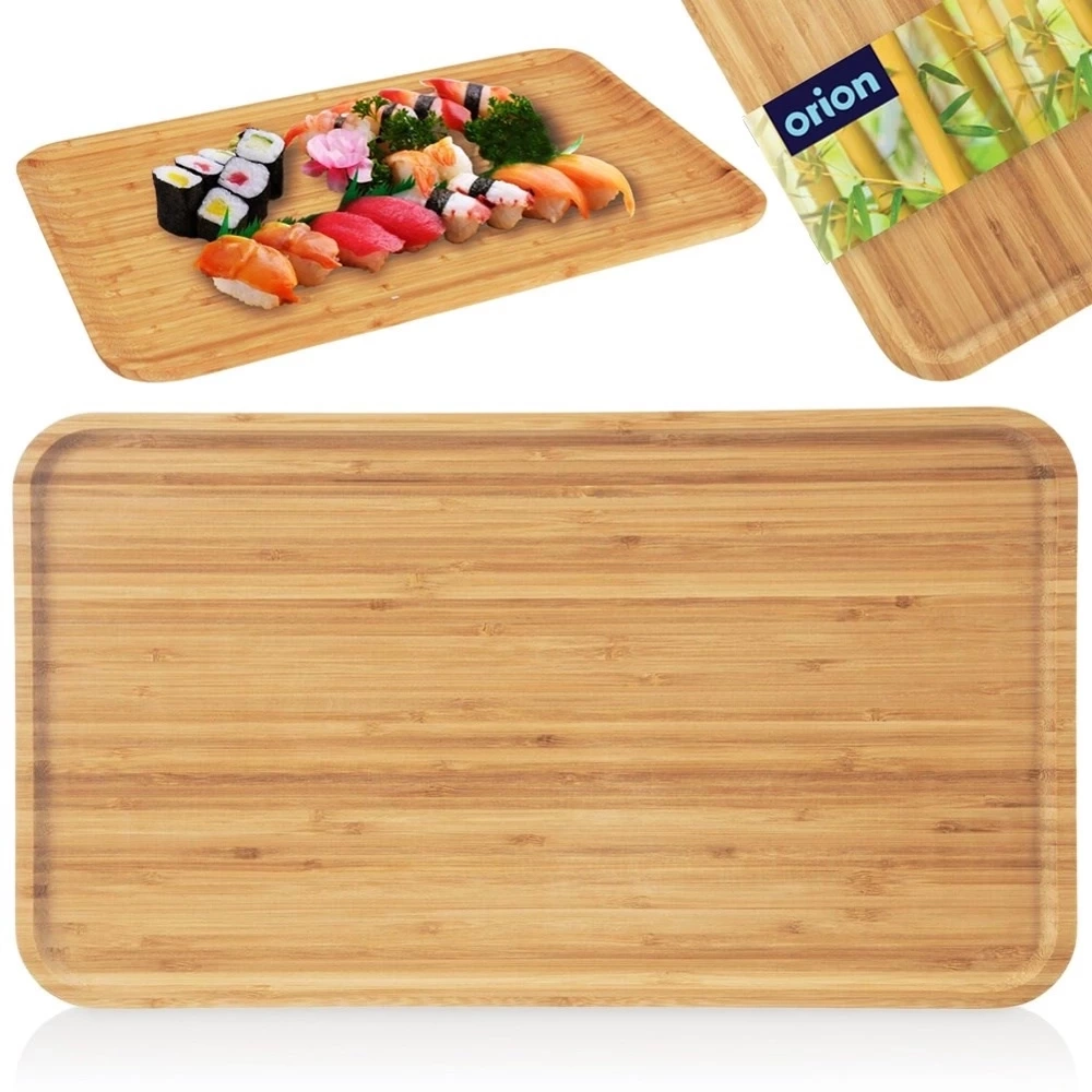 Taca do serwowania bambusowa 44x25x1,5 cm