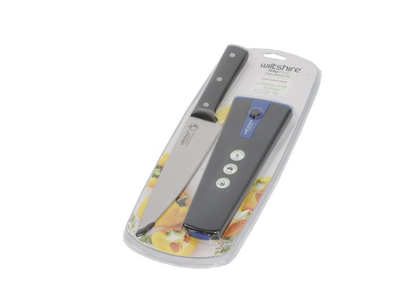 Nóż kuchenny 33,5/20 cm z wbudowaną ostrzałką Fackelmann 687116