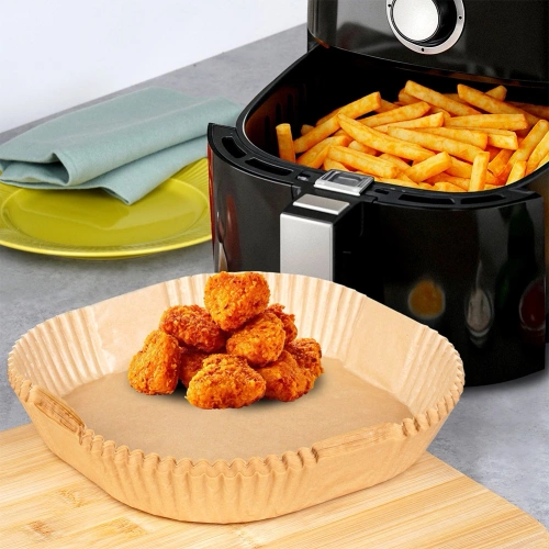 Wkład do frytkownicy Air Fryer beztłuszczowej papierowy kwadratowy 23x23 cm 50 szt.