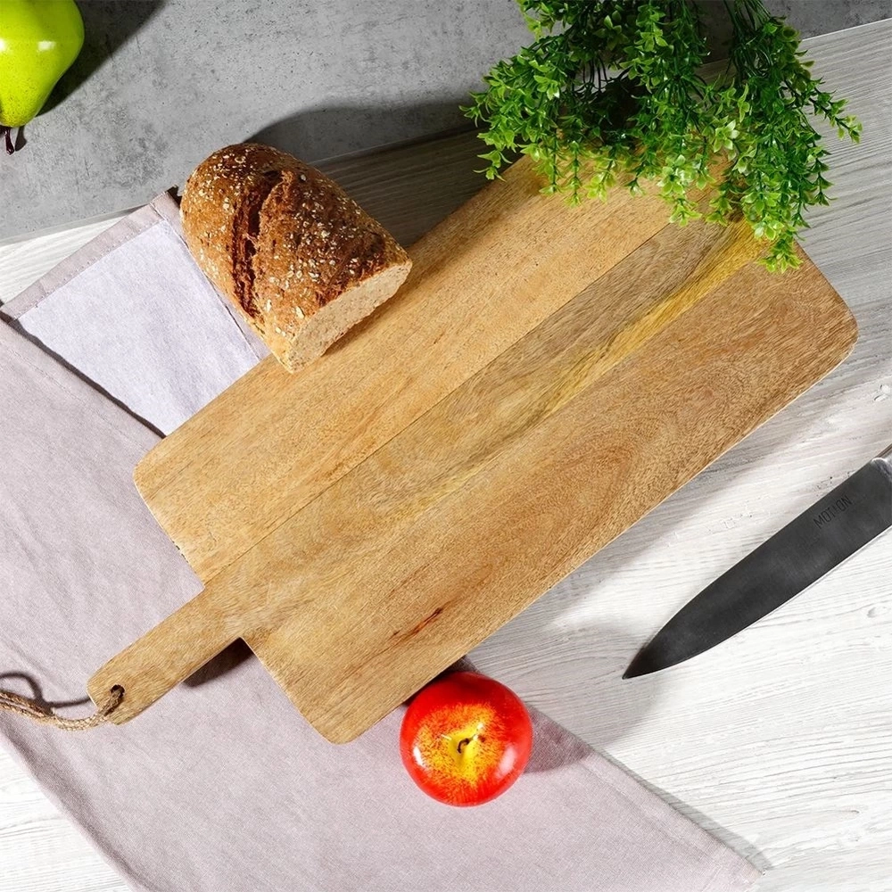 Deska do serwowania drewniana na nóżkach MANGO 50x21 cm