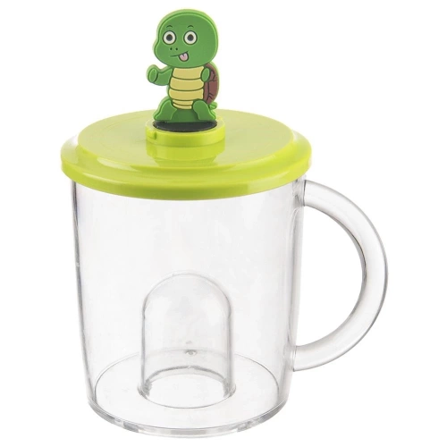 Kubek z figurką dla dziecka żółw 240 ml