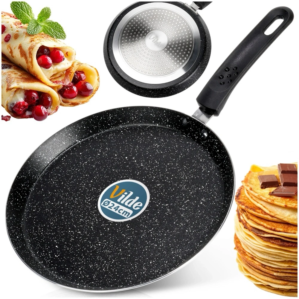 Patelnia do naleśników granitowa BASIC LINE 24 cm