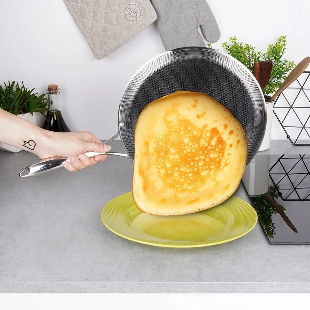 Patelnia do naleśników stalowa COOKCELL 29 cm