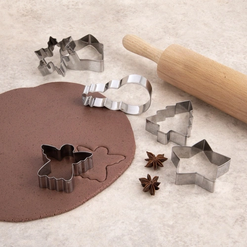 Wykrawacze do ciastek stalowe 6 szt.