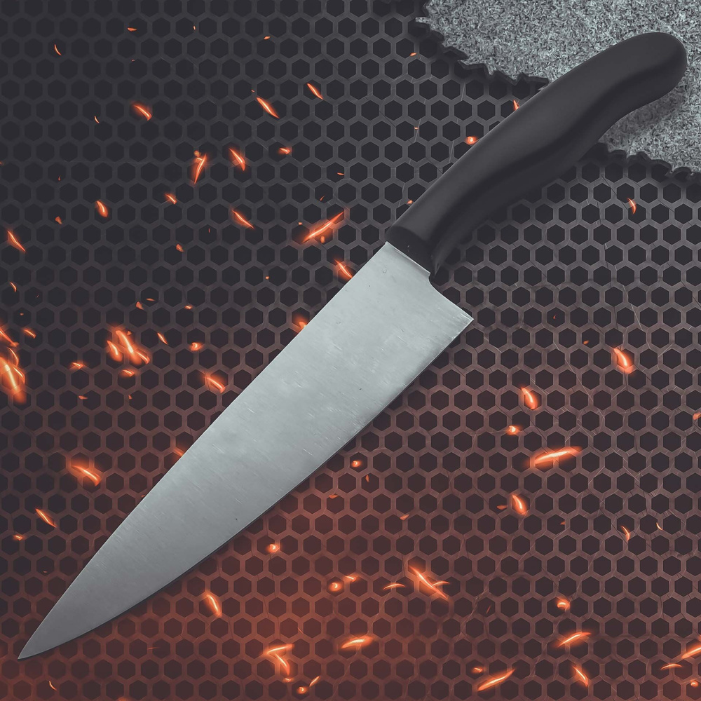 Nóż kuchenny 18 cm, ostrze do krojenia i siekania Nirosta