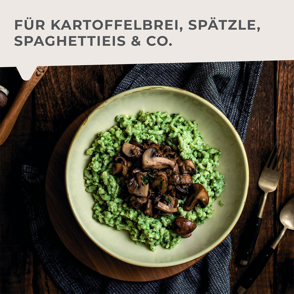 Praska do klusek lanych ziemniaków 4-częściowa z 3 tarczami otworowymi FACKELMANN