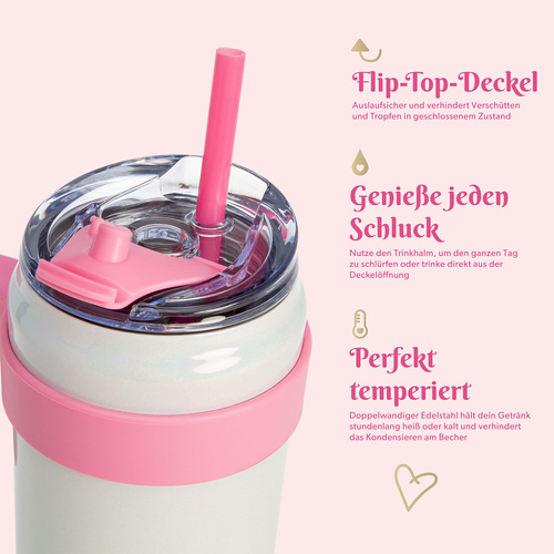 Kubek do napojów 1 L, biały Paris Hilton