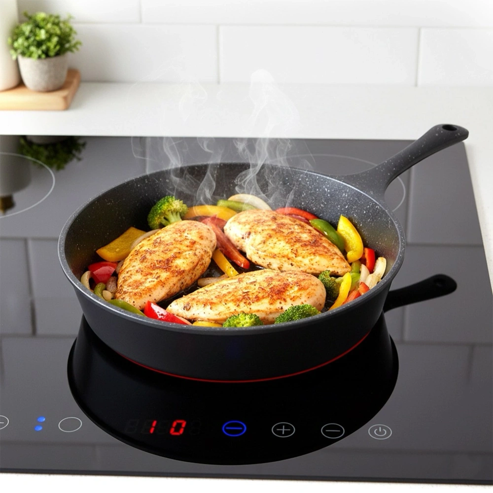 Patelnia granitowa głęboka GRANDE 24 cm, 2 l