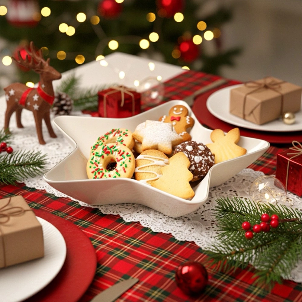 Półmisek porcelanowy gwiazda 30x30x5 cm