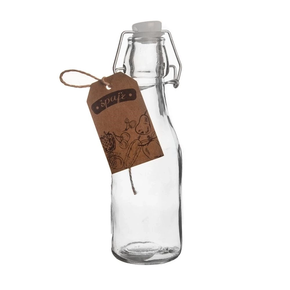 Butelka z klipsem szklana 290 ml